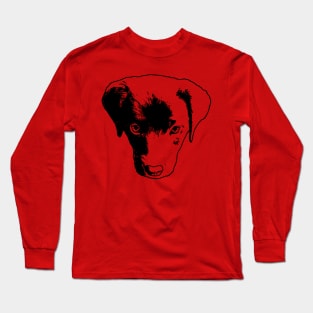 Labrador Puppy Head Long Sleeve T-Shirt